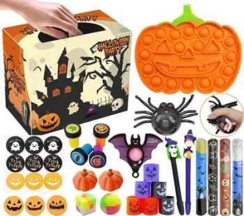 Set lodrash shqisore LEANToys Halloween, anti-stres, për fëmijë mbi 3 vjeç, shumëngjyrësh