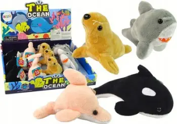 Set lodrash pelushi detare Leantoys, mini, miks kafshësh