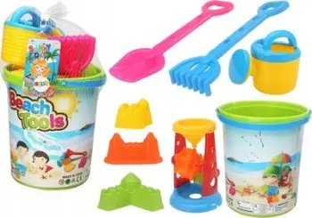 Set lodrash për rërë Lean Toys, kovë dhe mulli uji, shumëngjyrësh