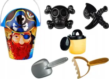 Set lodrash rëre Lean Toys Pirate, 6 pjesë, multikolor