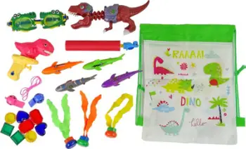 Set lodrash uji Leantoys Dinosaur Diving, dinosaurë zhytës, shumëngjyrësh