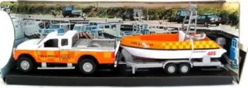Set lodrash Hipo HXCL016, kamion me vinç dhe varkë motorike, shumëngjyrësh