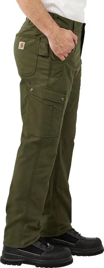 Pantallona cargo Carhartt Ripstop Fleece, W36 L30, jeshile e errët