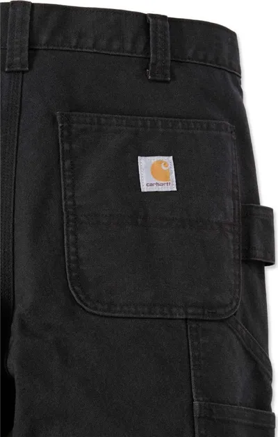 Pantallona pune Carhartt Duck Double Front Cargo, W34 L30, të zeza - 1