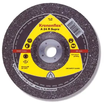 Disk prerës Klingspor FLEX 27 A24R SUPRA, 115mm, 6mm, i zi