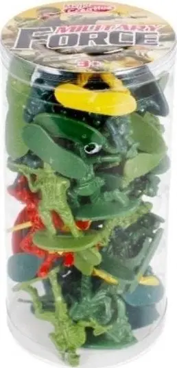 Set lodrash ushtarake Mega Creative Military Set, 46 figura, plastikë, shumëngjyrësh