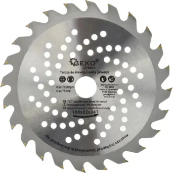 Disk rrethor prerës GEKO 180mm, 22mm, 24 dhëmbë karbidi