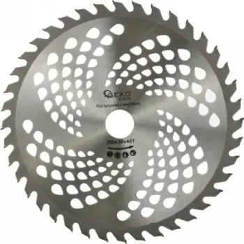 Disk sharre për dru GEKO, 250mm, 40 dhëmbë, gri