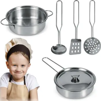 Set lodrash kuzhine Ricokids, 5 pjesë, metalik