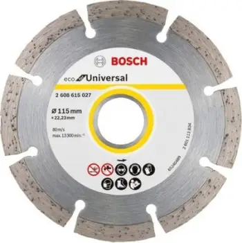 Disk prerës me diamant Bosch B2608615027, 115mm, për beton dhe tulla