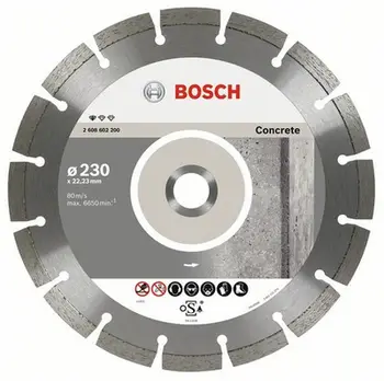 Disk prerës me diamant Bosch Standard for Concrete 180mm, 22.23mm, gri