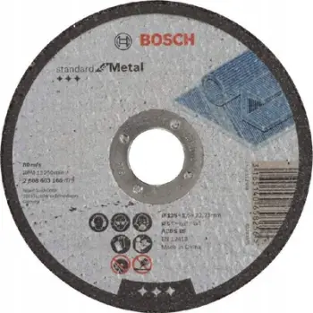 Disk prerës metalik Bosch Standard, 125mm, 2.5mm, vrimë 22mm