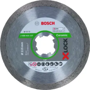 Disk prerës për qeramikë Bosch X Lock Standard, 115mm, 1.6mm, i bardhë