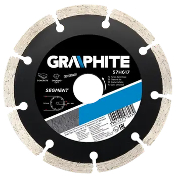 Disk prerës me diamant Graphite 57H870, 200mm, segmentuar, diametër i brendshëm 25.4mm