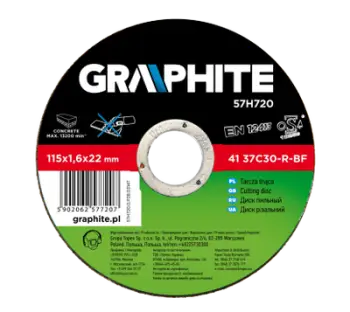 Disk prerës për gur Graphite 57H720, 115mm, 1.6mm