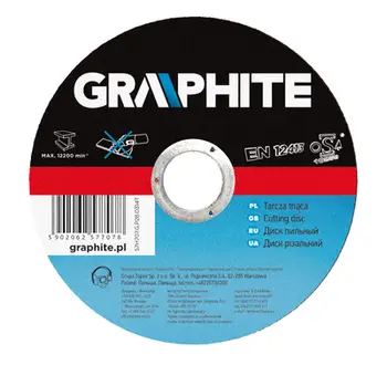 Disk prerës për metal Graphite 57H713, 400x4.0x32mm, i zi