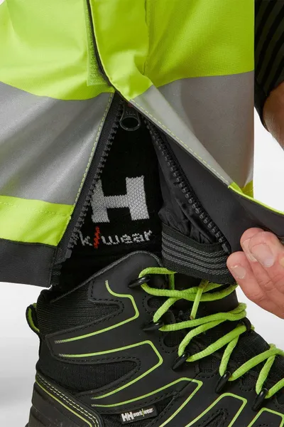 Pantallona dimri pune Helly Hansen Workwear Alna 2.0, Class 1, e verdhë e zezë - 2