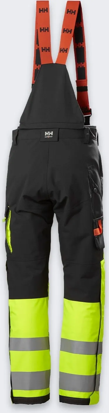 Pantallona dimri pune Helly Hansen Workwear Alna 2.0, Class 1, e verdhë e zezë - 4