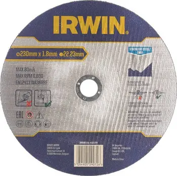 Disk prerës për metal Irwin, 230mm, 1.8mm, inoks