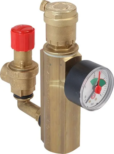 Grup sigurie GIACOMINI R554F, 1", 3 bar, bronzi - 1