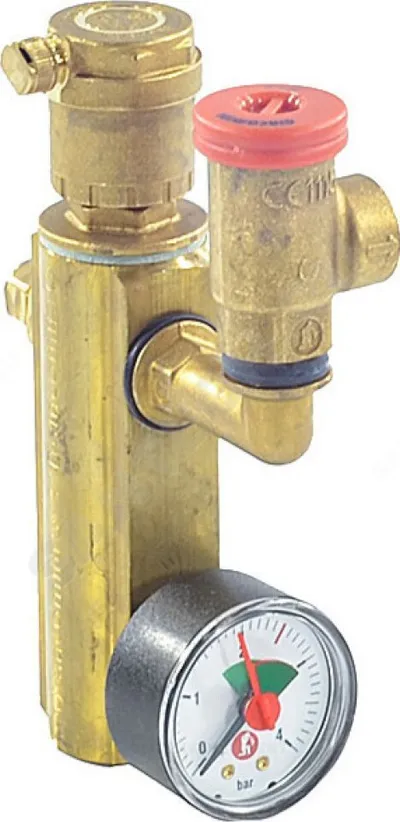 Grup sigurie GIACOMINI R554F, 1", 3 bar, bronzi - 2