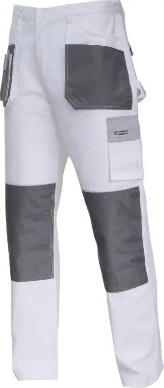 Pantallona pune Lahti Pro L40513, pambuk 100%, S 48, bardhë gri
