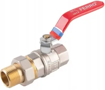 Valvul me sferë F-POWER KFPS21, 3/4", bronz, me dado