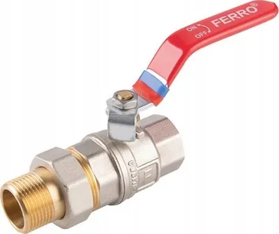 Valvul sferike F-power KFPS11, 1/2", arrë-vidë, bronzi - 1