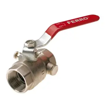 Valvul sferike FERRO 1/2", me shkarkim, bronz