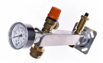 Grup sigurie Inox QIK GBI, 6 bar, lidhje e shpejtë 3/4", gri