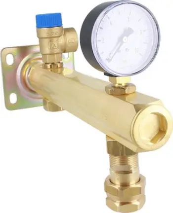 Grup sigurie për ujë të ngrohtë Afriso BSB, 111.5 kW, 6 bar, bronz