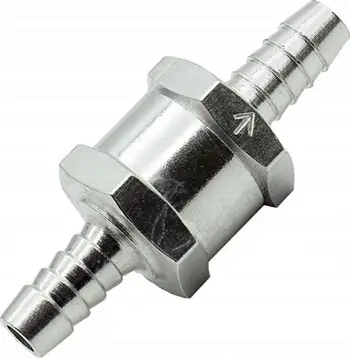 Valvul kontrolli karburanti Silver EX030, 6mm, metalike, argjendtë