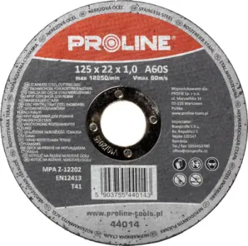 Disk prerës Proline 44012P, 125mm, 1.2mm, për metal