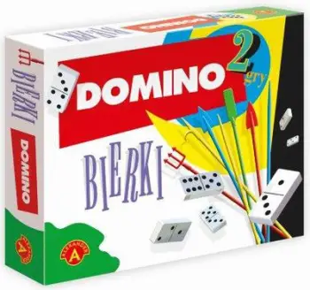 Set lojërash Alexander 2in1 Domino dhe shkopinj, për fëmijë 5+, shumëngjyrësh