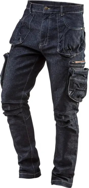 Pantallona pune Neo Work 5-pocket Denim, XXL, të kaltër