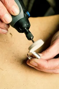 Set maja lustruese Dremel 422, 9.5mm, 4 copë, të bardha - 2