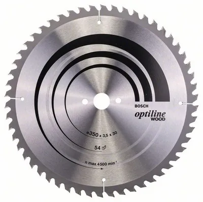 Disk sharrë tavoline Bosch Optiline Wood 350mm, 54 dhëmbë, 30mm - 1