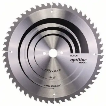 Disk sharrë tavoline Bosch Optiline Wood 350mm, 54 dhëmbë, 30mm
