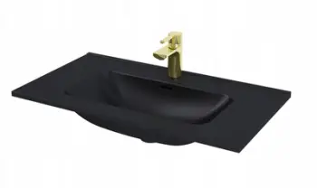 Lavaman banjoje Elita SKAPPA 80, 80 cm, qeramikë, i zi mat