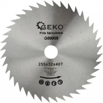 Disk sharrë rrethore GEKO 250x32mm 40T, për dru