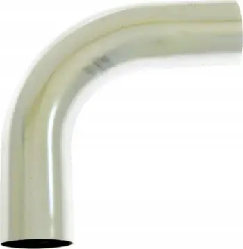 Gyp alumini 90°, universal, 63mm, 35cm, argjendtë