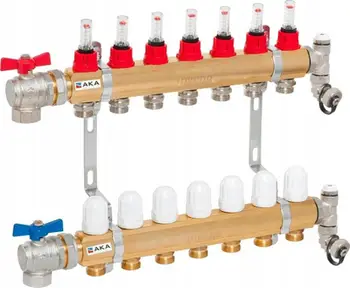 Valvul termike rrotulluese Invena DISTRIBUTOR PROV-9 AKA, 2 qarqe, për sistem ngrohjeje