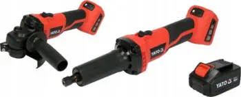 Gur elektri pa kabllo Straight Angle Grinder, 18V, 4Ah, i zi