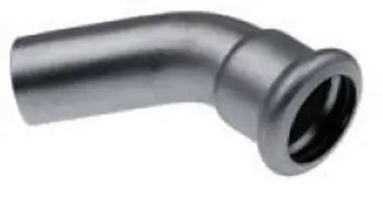 Gyp këndor KAN-therm Inox Press 45°, 15 mm, inox