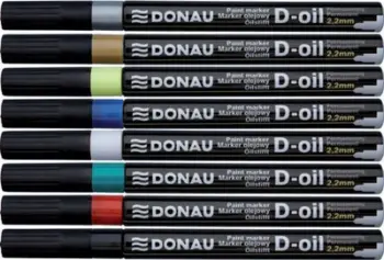 Set markera me bojë vaji Donau D-oil, 2.2mm, ngjyra të përziera