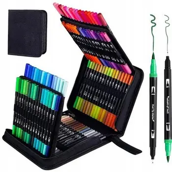 Set markera me ngjyra ArtLine, 120 copë, dyanshëm, rezistent ndaj ujit