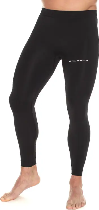 Pantallona sport Brubeck Running Force, burra, për vrapim, e zezë, L
