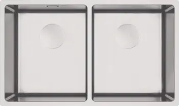 Lavaman kuzhine Deante Steel, 2 vaska, i poshtëmontuar, çelik inox