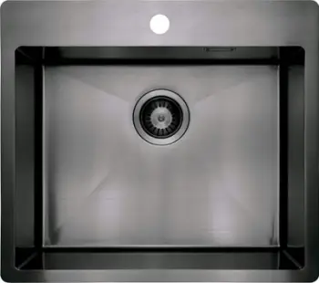 Lavaman kuzhine Deante Olfato Precious ZPO_D10B, inox i furçuar, montim i futur, titanium