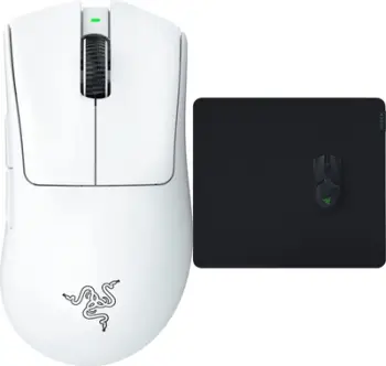 Set maus gaming Razer DeathAdder V3 Pro me mousepad Gigantus V2 Large, wireless, i zi